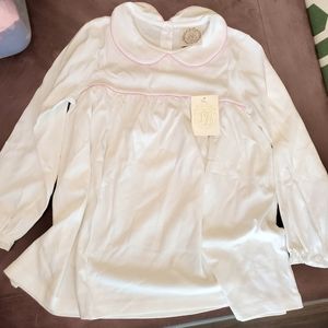 8 NWT Maude's A-Line Top (Worth Avenue White and Hamptons Hot Pink)